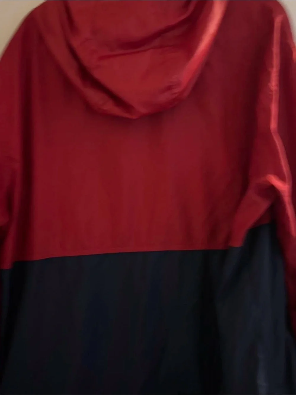 Columbia sportswear red and navy blue windbreaker